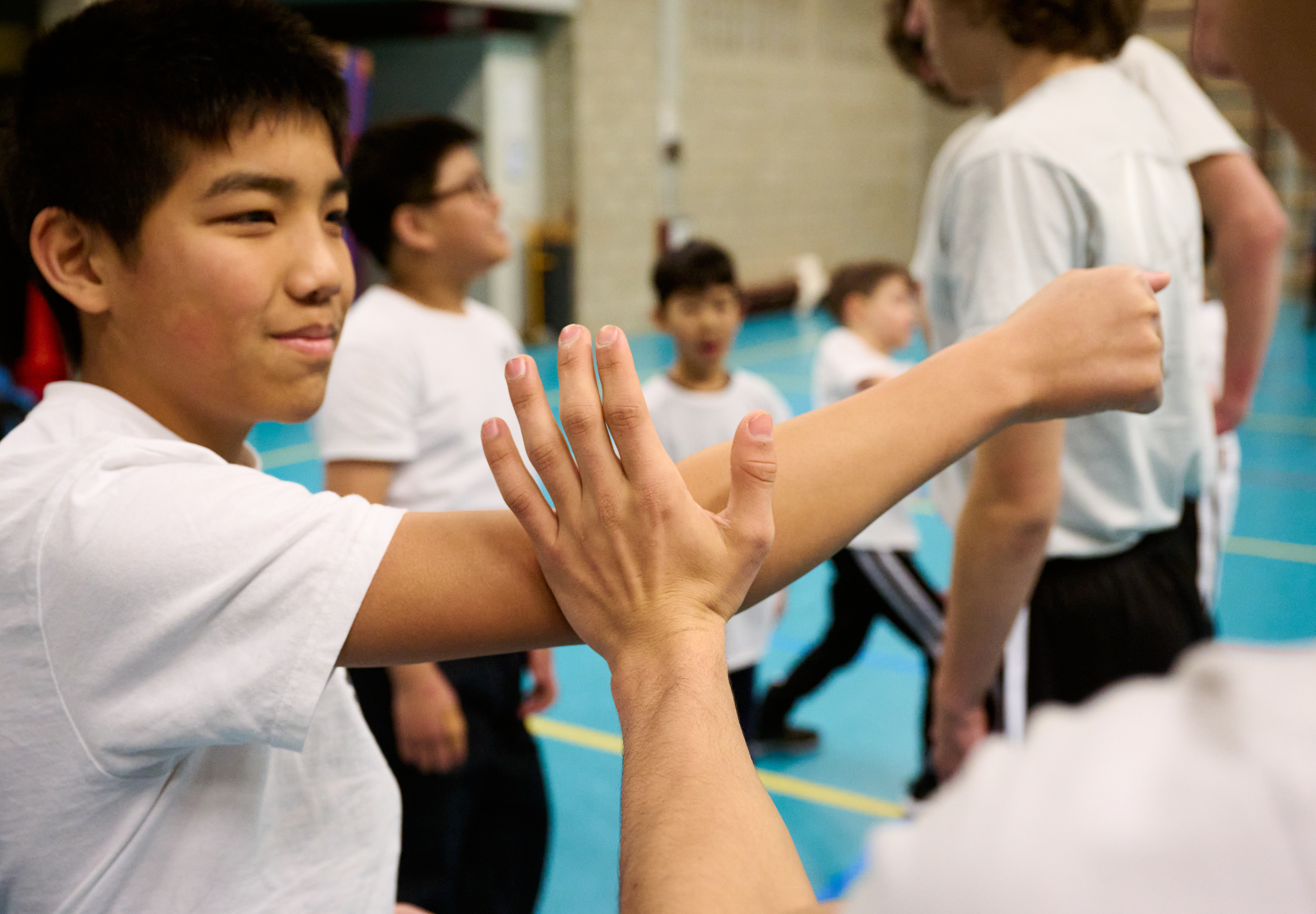 Kung Fu Kids training